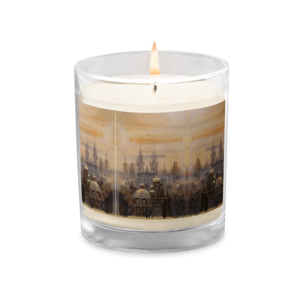 Prague in the Fog Glass Jar Candle