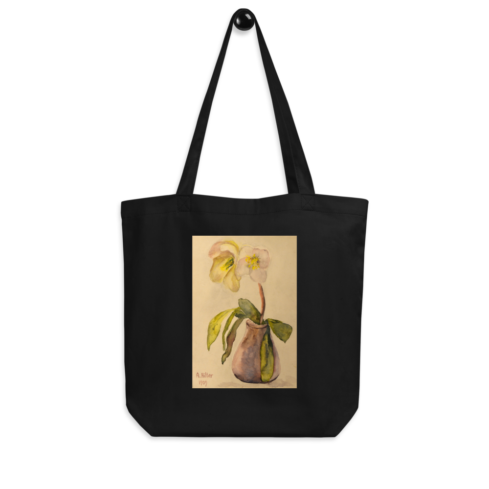 Adolf Hitler's Blumenstillleben 1909 Notebook Black Canvas Bag