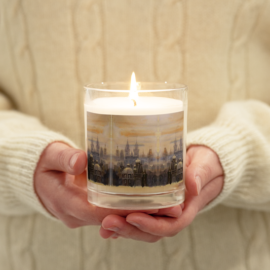 Prague in the Fog Glass Jar Candle