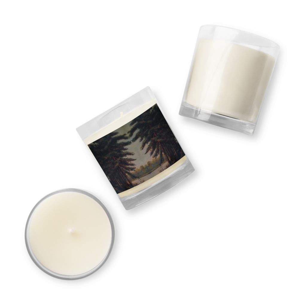 “Tree at a Track” (1911) Soy Wax Candle, Artwork by Adolf Hitler