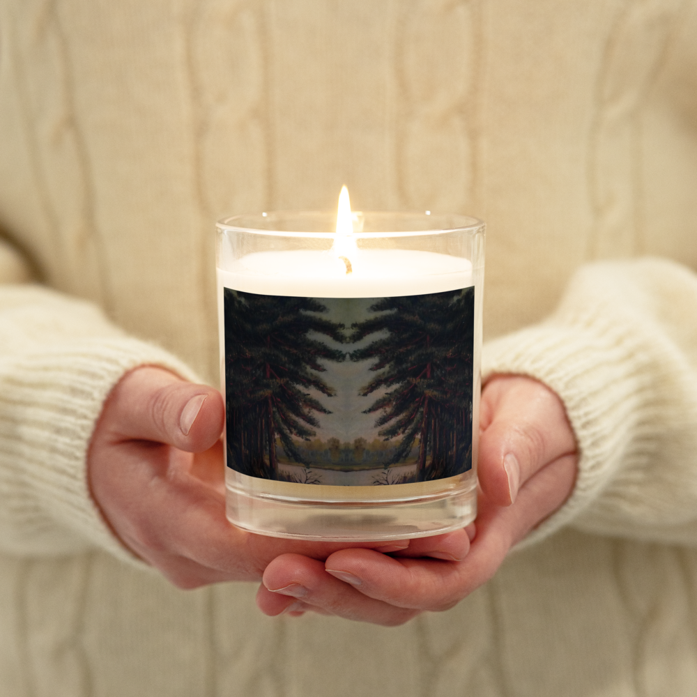 “Tree at a Track” (1911) Soy Wax Candle, Artwork by Adolf Hitler