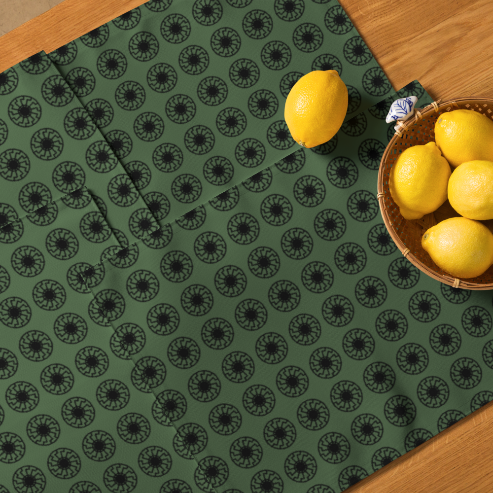 Black Sun Matrix Placemat Set