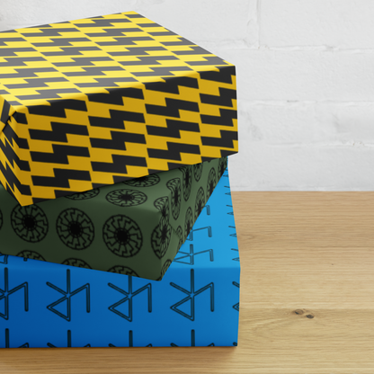 Third Reich and Roll Merry Vrillmas Holiday Wrapping Paper Sheet Set