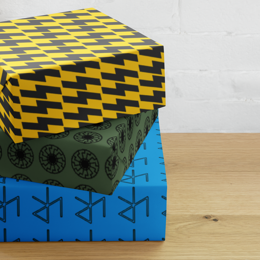 Third Reich and Roll Merry Vrillmas Holiday Wrapping Paper Sheet Set